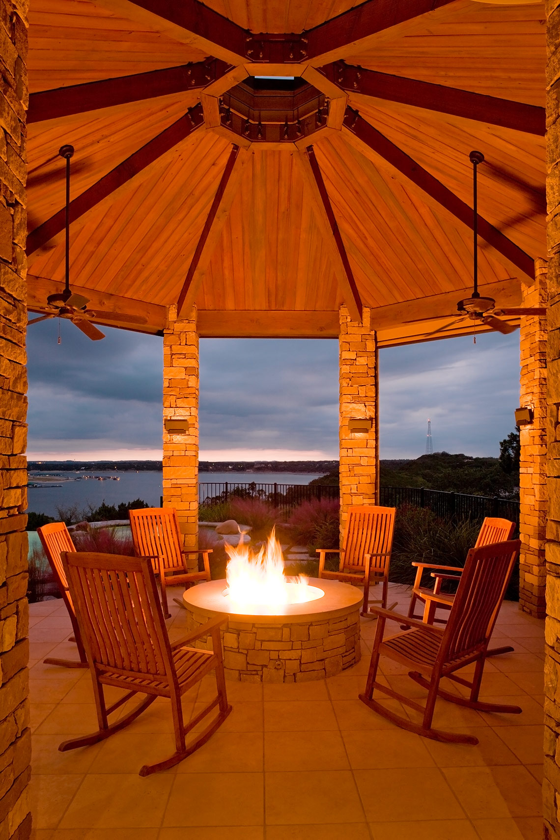 Patio on Lake Travis near Austin, TX.